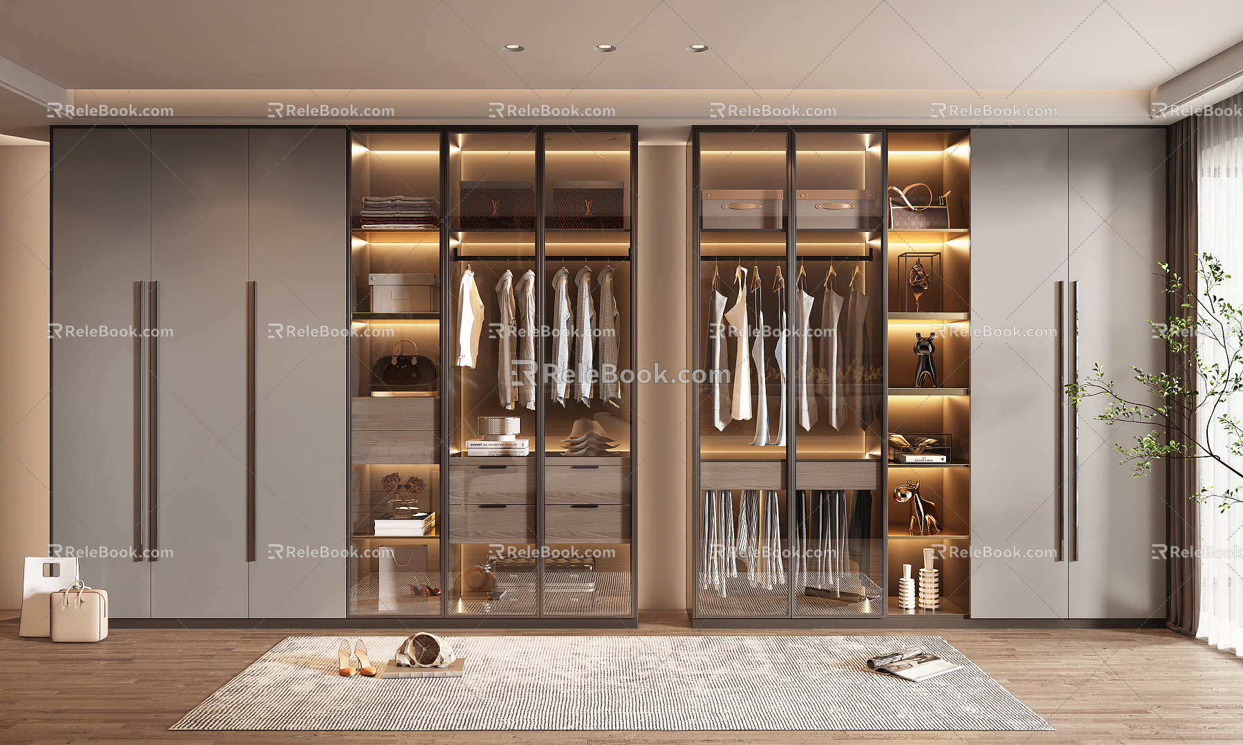 Modern wardrobe 3d model