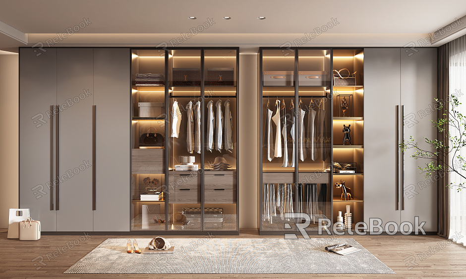 Modern wardrobe model