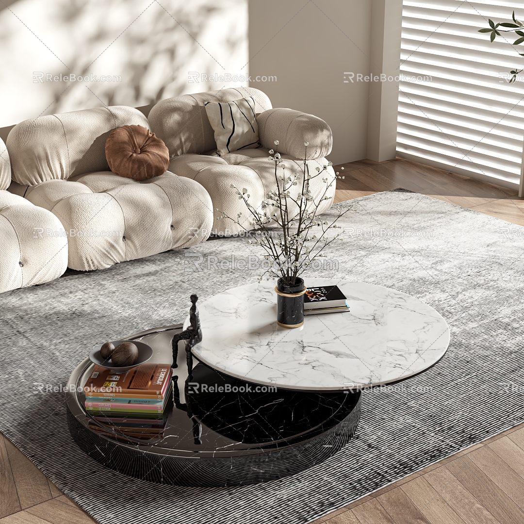 Style coffee table 3d model