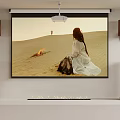 High Quality Home Theater Audio System With Projector Screen And Surround Sound Speakers