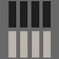 Black And White Decorative Cabinet Doors With Various Carved Panel Styles