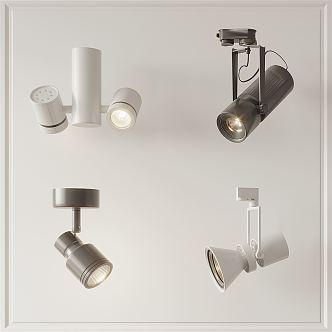 Modern spotlight downlight spotlight track light 3d model