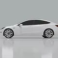 White Modern Car With Sleek Design Black Roof And Alloy Wheels