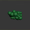 Cute Cartoon Broccoli Character With Eyes Arms Legs On Dark Background