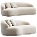 Modern Beige Multi-seater Sofa With Soft Cushions And Cozy Upholstered Fabric