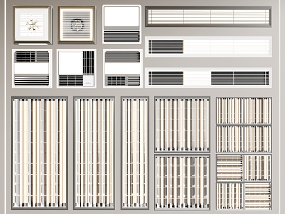 Grille lamp office grille lamp panel tuyere yuba model