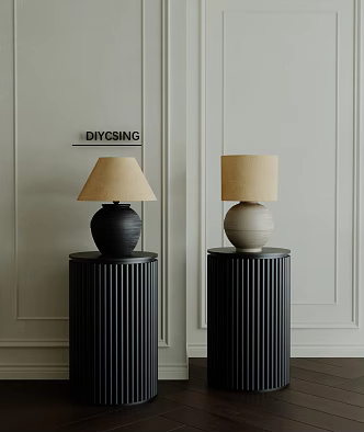 Middle-ancient style table lamp 3d model