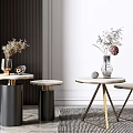 Modern round several corners several sides several dry branch pendulum combination 3d model