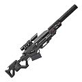 sniper rifle weapon gun sniper rifle world war ii scope military unit 3d model