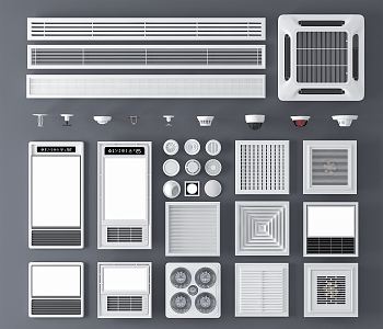 Modern air conditioner air outlet air conditioner outlet 3d model