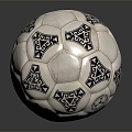 Modern football ball 3d model