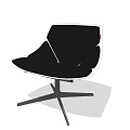 Stylish Black Office Chair With Modern Swivel Base And Comfortable Design