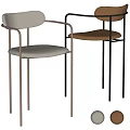 Modern Stylish Bar Stools With Metal Frames And Upholstered Seats In Different Colors