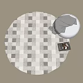 Modern Round Carpet 3d model