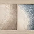 Light Luxury Abstract Carpet Combination 3d model