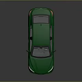 Shiny Green Toyota Sedan With Sleek Exterior And Reflective Surface Design