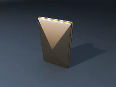 Golden Geometric Commercial Equipment With Sleek Structure And Modern Design Elements 3d model