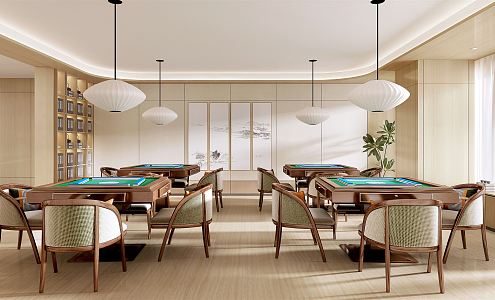 New Chinese Chess Room 3d model