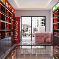 Well Organized Alcohol and Tobacco Store With Shelves of Wine Bottles and Tobacco Products