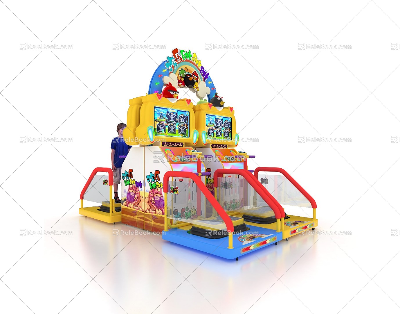 Modern game machine happy bouncing children's game machine model