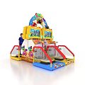 Modern game machine happy bouncing children's game machine 3d model