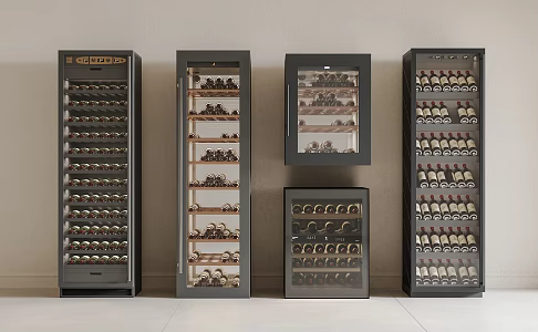 Modern Wine Cabinet Red Wine Cabinet Constant Temperature Wine Cabinet Refrigerator Cabinet Wine Cabinet Small Refrigerator Freezer 3d model