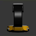 Yellow And Black Digital Wristwatch With Sporty Design And Clear Digital