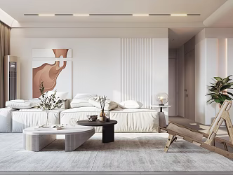 Quiet Living Room 3d model