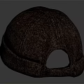 Classic Brown Felt Hat With Round Crown Stitched Detail And Style Label