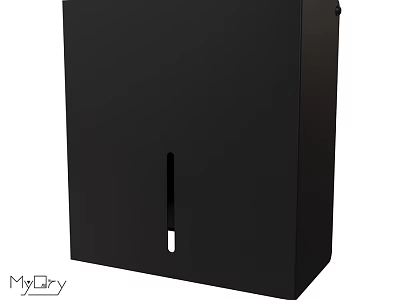 Black MyDry Tissue Dispenser For Daily Laundry And Household Use 3d model