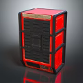 Durable Red and Black Electronic Equipment With Multi layered Metal Frame And Front Panel