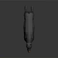 Minimalist Low Poly Doberman Dog Model With Gray Body Brown Legs And Standing Pose