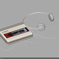 Retro Digital Portable Stereo Cassette Player With Classic Design And White Headphones
