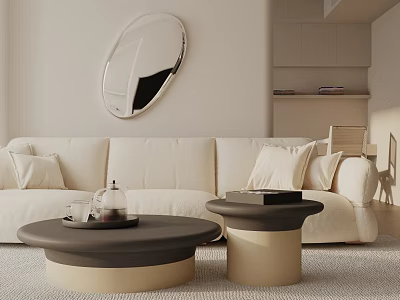 Modern Three-Seat Sofa 3d model