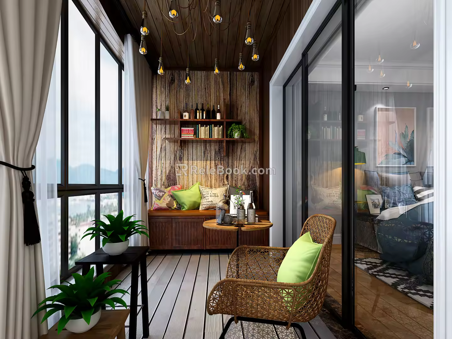Nordic Balcony 3d model