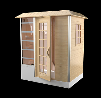 Modern Sauna Room 3d model