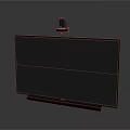Smart Television With Webcam Streaming Video Content And Apps On Screen