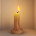 Modern candles 3d model