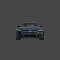 Audi Blue Sports Coupe Featuring Sleek Body Sharp Headlights And Stylish Wheels