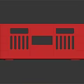 Red Plastic Storage Basket with Ventilated Sides for Household Organizing and Daily Use