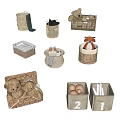 Woven Storage Baskets for Home Organization with Toys Eggs and Utensils