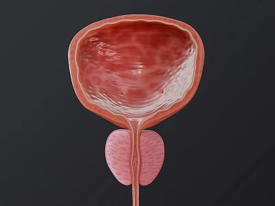 3D Rendered Bladder Anatomical Medical Model for Education and Training Use 3d model