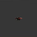 Anime Style Character Outfit With Brown Spiky Hair Red Black Attire And Ornate Boots