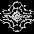 Carved Lamp Panels European-style Carved Building Components Gypsum Line Carved Corner Line Carved Craft Carved Silver Carved Corner Line 3d model