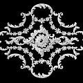 Carved Lamp Panels European-style Carved Building Components Gypsum Line Carved Corner Line Carved Craft Carved Silver Carved Corner Line 3d model