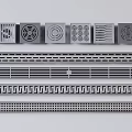 Modern Bathroom Accessories with Different Designed Drain Grates and Various Patterns 3d model