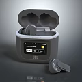 JBL True Wireless Earbuds With Open Charging Case Display Screen And Battery Level