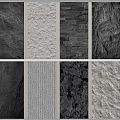 Various Natural Stone Texture Samples With Different Patterns And Color Tones