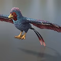 Alex Colorful Bird Ancient God Animal God Bird Parrot Wonder Bird Fantasy Bird Low Face Number Low Model Simple Model Game Movie Level Super Realistic 3d model