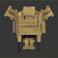 Turret Turntable Railgun Sci-fi Tower Defense Game Tower Defense Sci-fi Turret Game Turret Game Battery 3d model